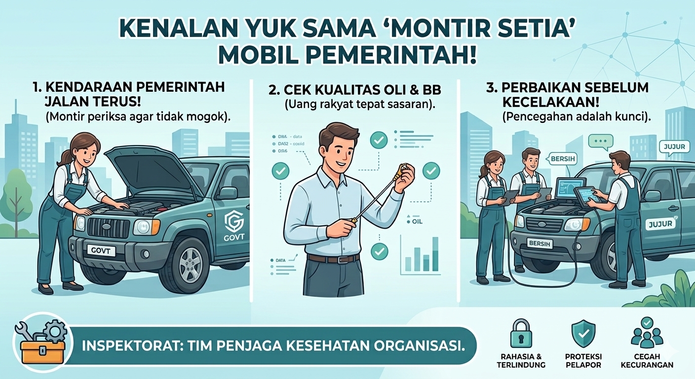 Siapa Sih Inspektorat Itu? Kenalan Yuk Sama "Montir Setia" Mobil Pemerintah!